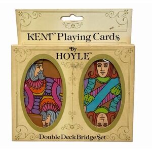 Hoyle Kent Playing Cards Double Deck Bridge Set 3451 Sealed Vintage Cards NEW